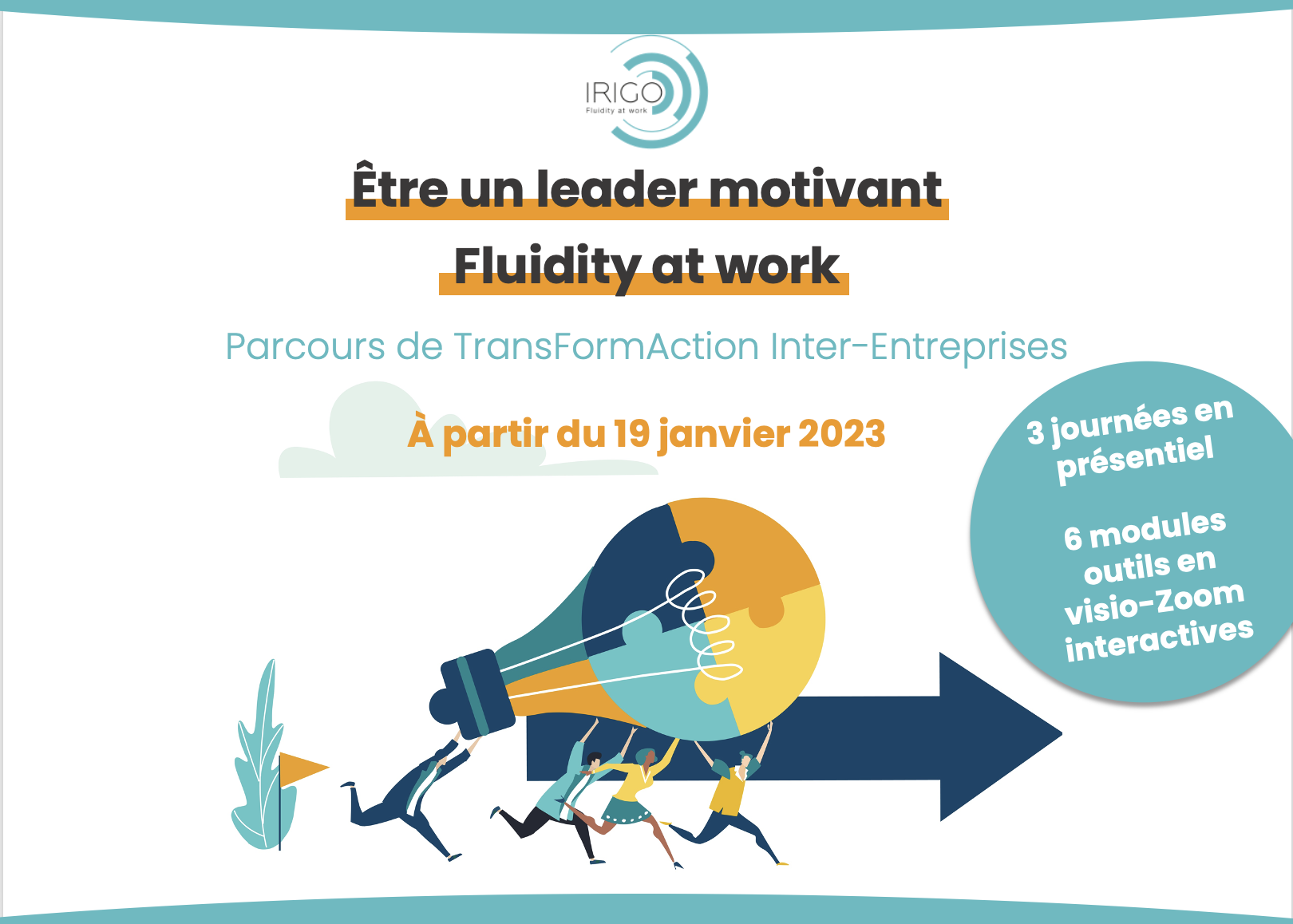 LM 2023-01 image version mixte Être un leader motivant, Fluidity at work