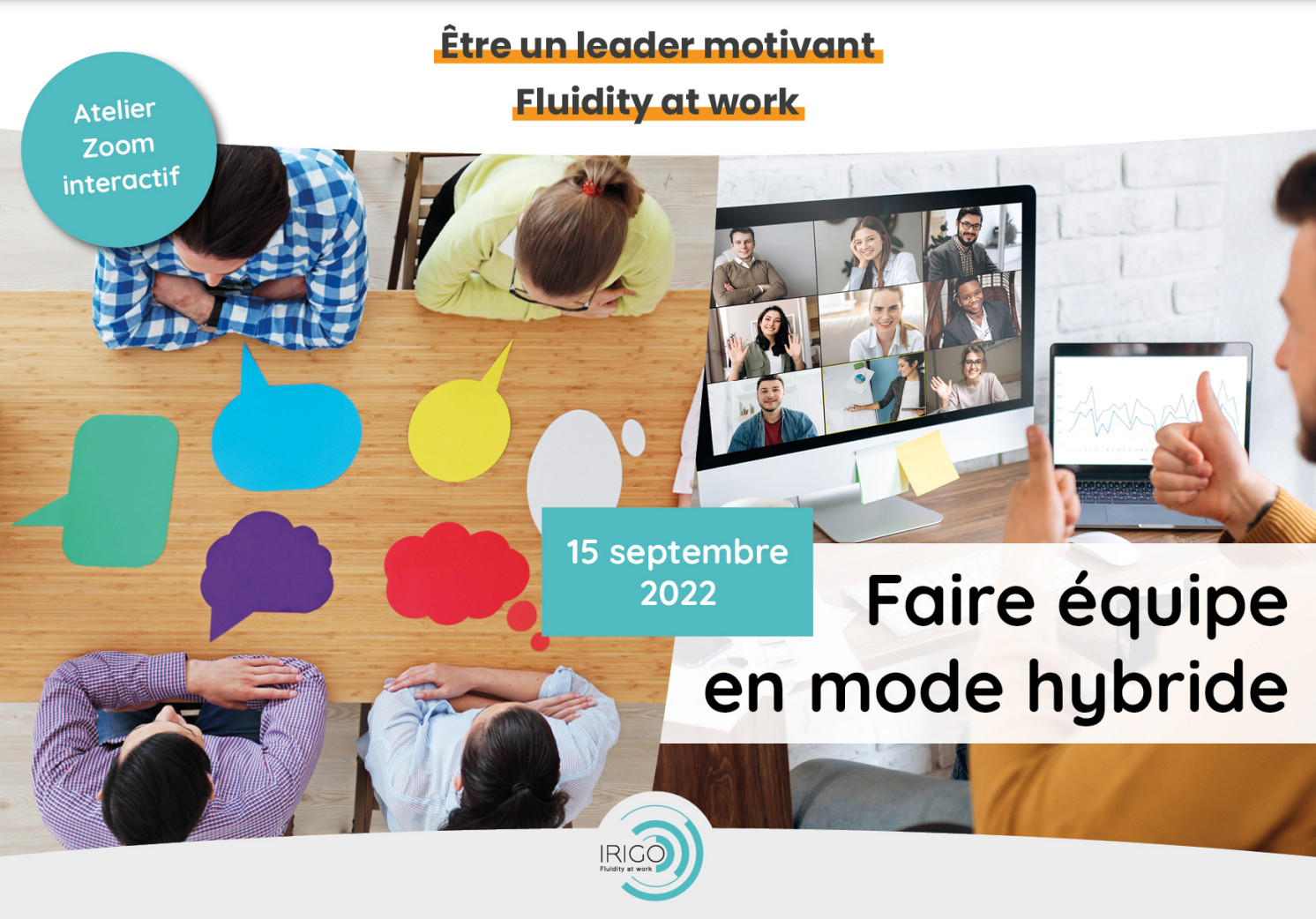 faire-equipe-en-mode-hybride-irigo Être un leader motivant, Fluidity at work